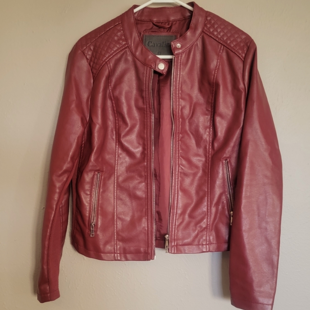 Cavalini Red Pleather Jacket